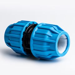 MDPE Compression Fitting Plain Coupling
